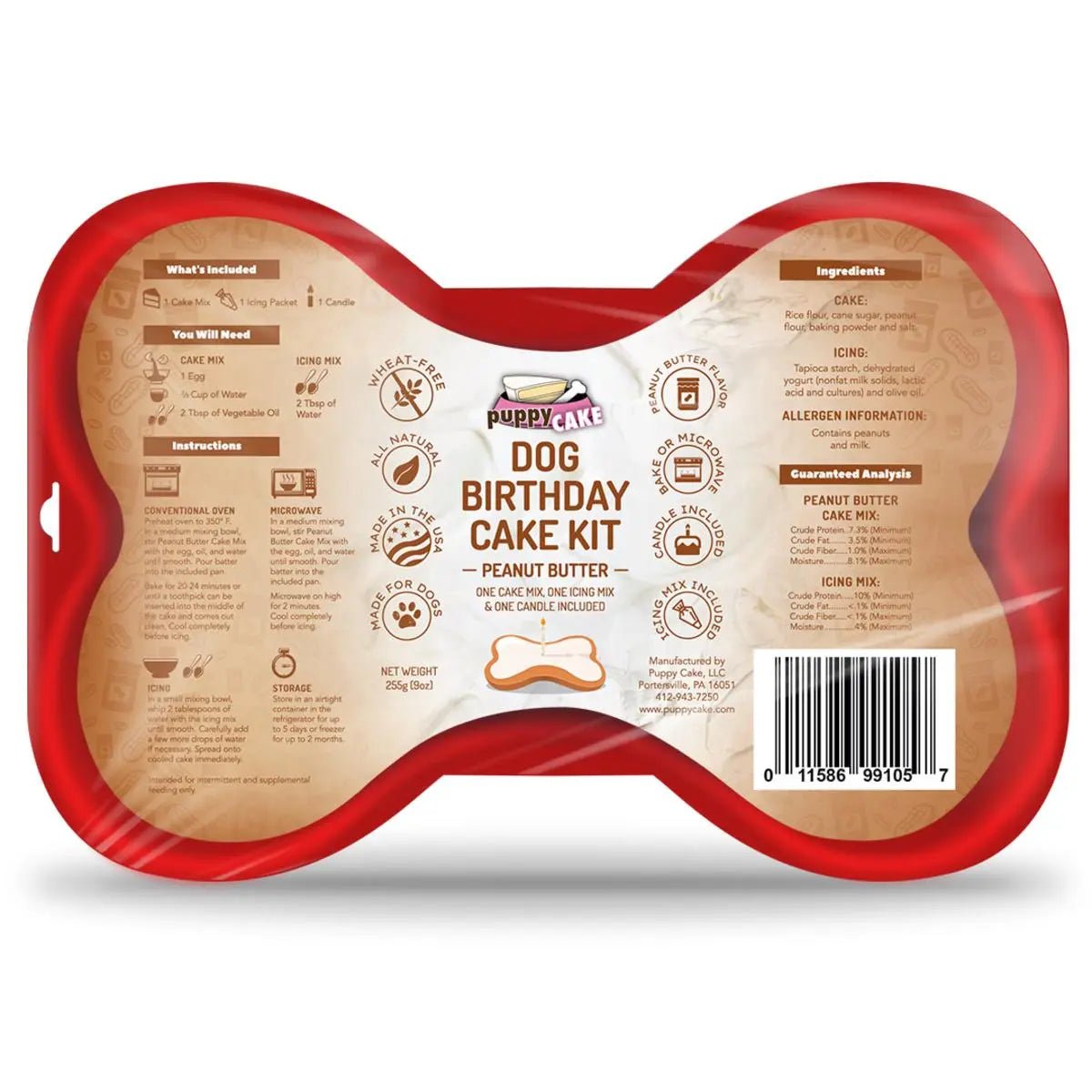 Puppy Cake Dog Birthday Cake Kit 9oz - Talis Us