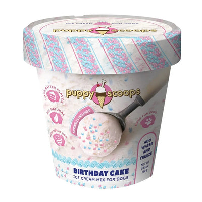 Puppy Cake Scoops Ice Cream Mix Birthday Cake with Pupfetti Sprinkles Pint Large 5.65oz - Talis Us