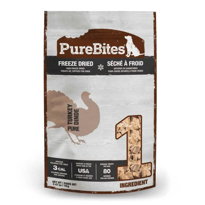PureBites Turkey Breast Freeze Dried Dog Treats 2.47 oz - Talis Us