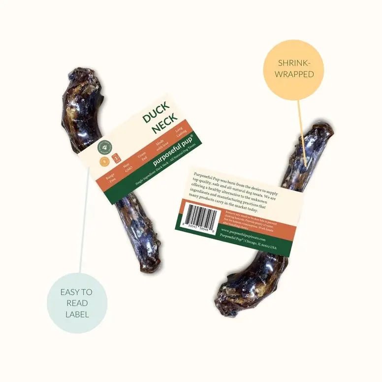 Purposeful Pup Treats Duck Neck Dog Treats 2pk - Talis Us
