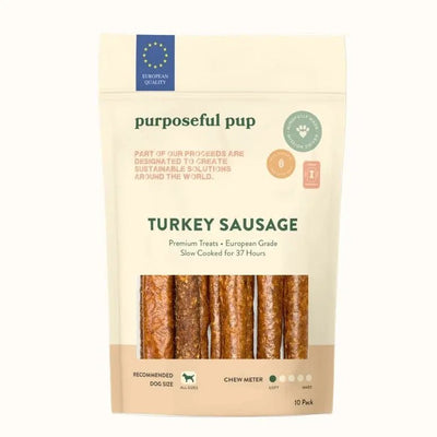 Purposeful Pup Treats Turkey Sausage Dog Treats 10 Pk - Talis Us