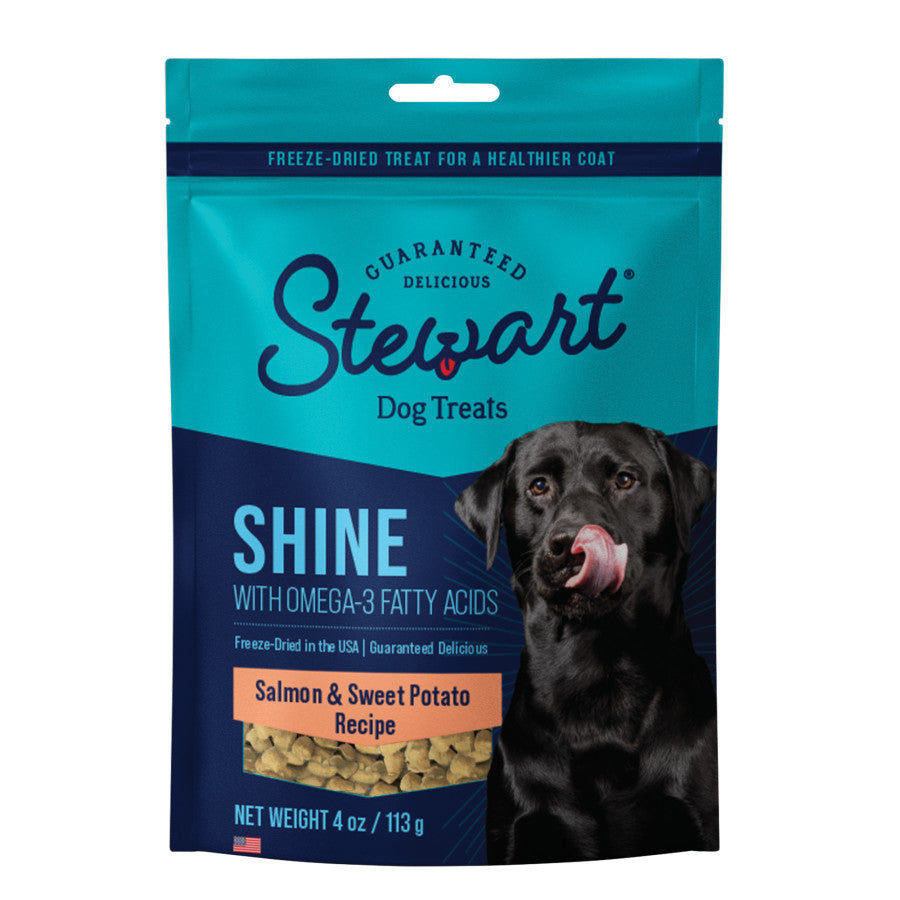 Stewart Shine w/Omega3 Freeze Dried Dog Treats for Healthy Coat