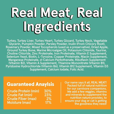 Real Meat Air Dried Cage - Free Turkey Dog Food 10lb - Talis Us