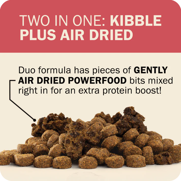 Redbarn beef dry dog food with kibble and air dried powerfood for added protein boost