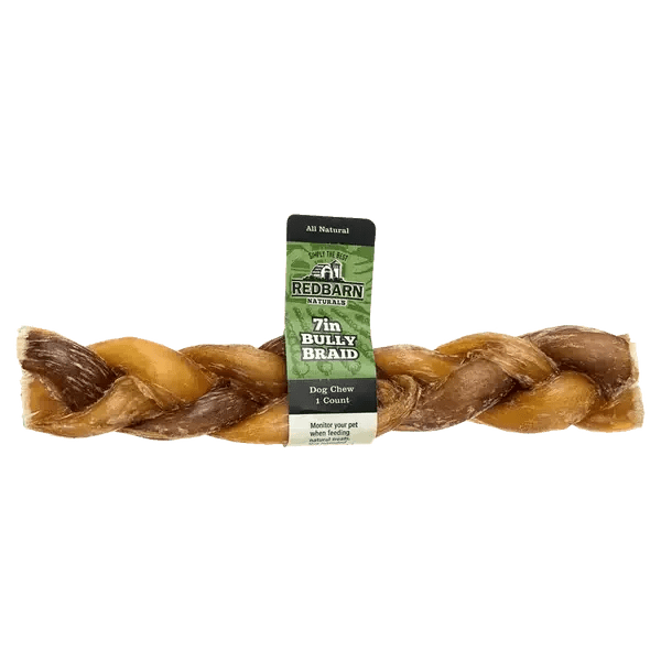 Redbarn Braided Bully Sticks 7" Dog Treats 3 Pack - Talis Us