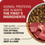 Redbarn grain free dog food featuring high-quality proteins with real beef and lamb for optimal nutrition