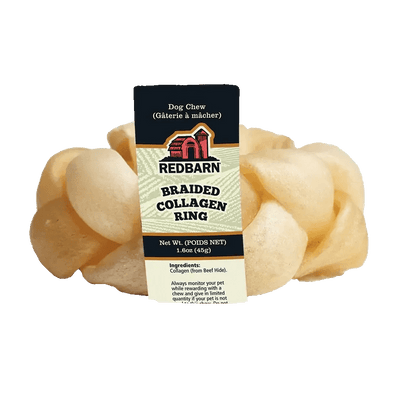 Redbarn Pet Products Collagen Braided Ring Dog Treat 15 ct - Talis Us