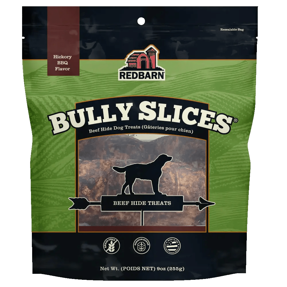 Redbarn Pet Products Natural Bully Slices Hickory BBQ Flavor Dog Treat 9 oz - Talis Us