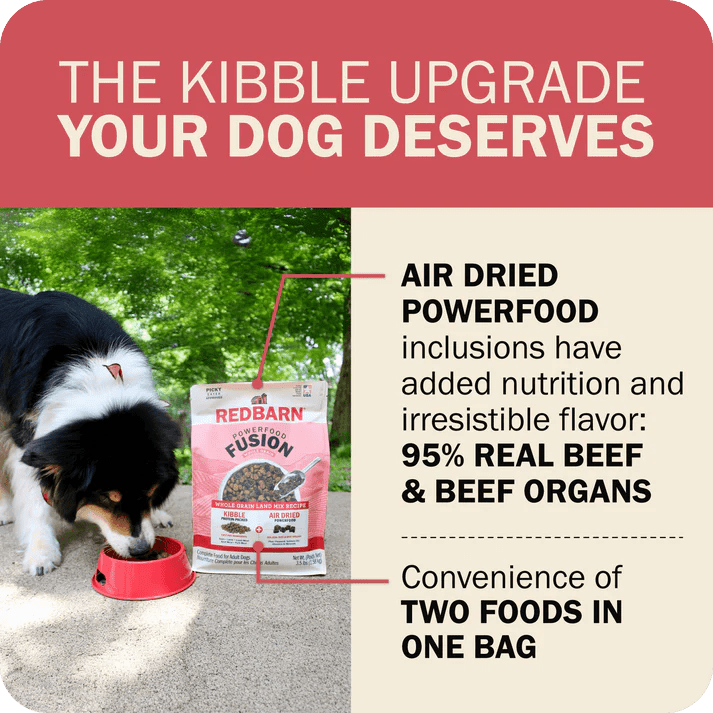 Redbarn Pet Products Powerfood Fusion Whole Grain Land Mix Beef Recipe Dry Dog Food - Talis Us