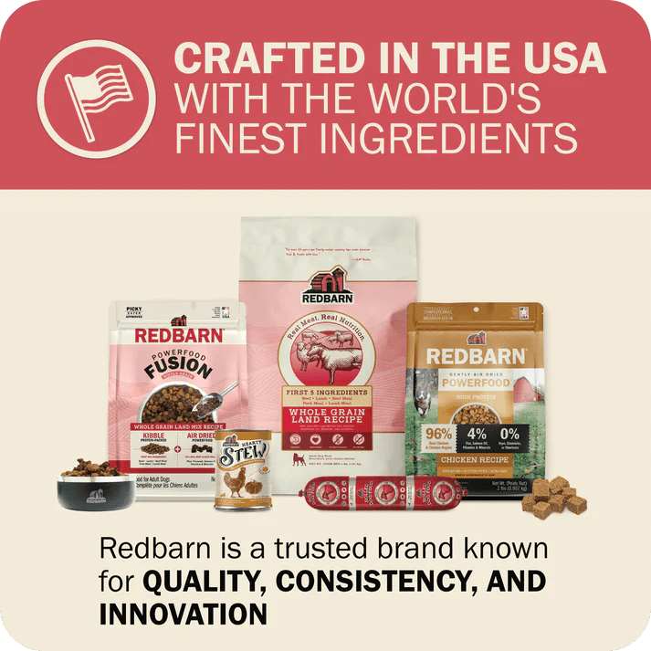 Redbarn Pet Products Powerfood Fusion Whole Grain Land Mix Beef Recipe Dry Dog Food - Talis Us