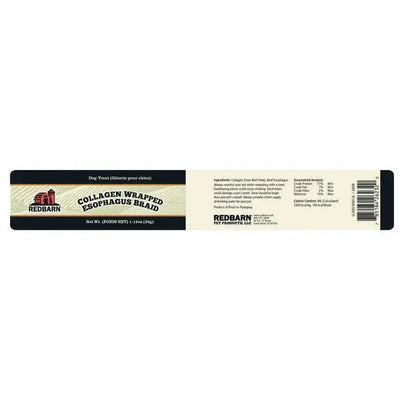 Redbarn Pet Products Redbarn Collagen Wrapped Esophagus Braid Dog Treat 30 ct - Talis Us