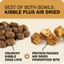 Redbarn Powerfood Fusion chicken dog food combines crunchy kibble and protein-packed air dried bites