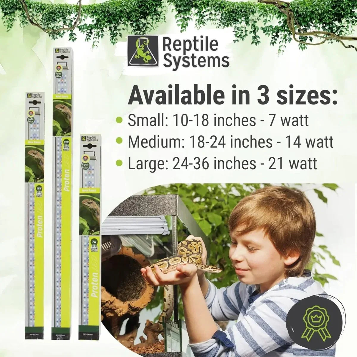 Reptile Systems Proten LED Light Bar Terrarium Vivariums Plant Lamp - Talis Us
