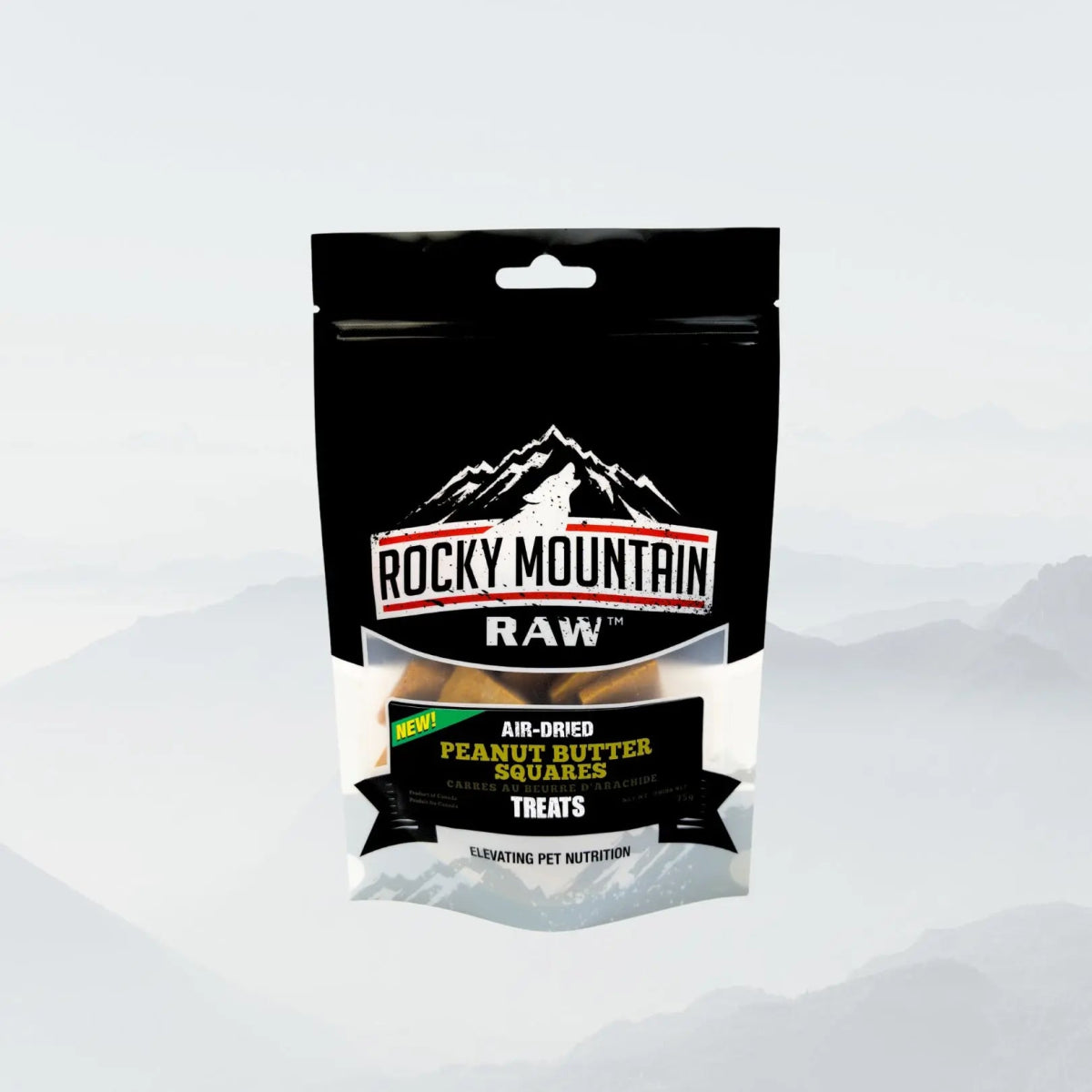Rocky Mountain Raw Air Dried Baked Peanut Butter Squares Pet Treats 2.12 oz - Talis Us