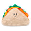 ThoozyPet Sandwich Dog Toy Plush Taco with Smiling Face for Playful Dogs