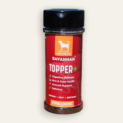 Savannah Pet Food Topper Plus: Ostrich & Beetroot - The Flavorful, Gut - Healthy Superfood Boost for Your Dog's Kibble 3 oz - Talis Us
