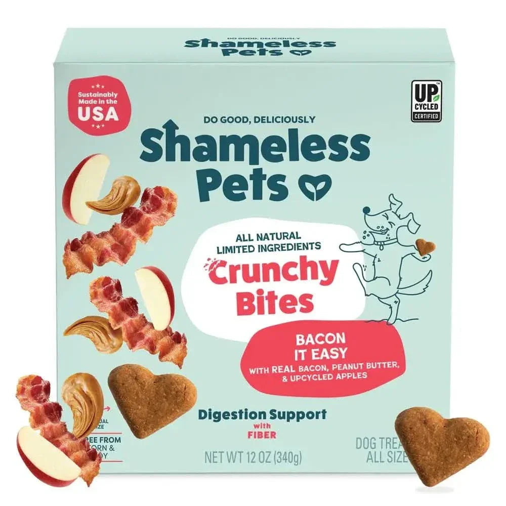 Shameless Pets Bacon It Easy Bacon Flavor Crunchy Dog Treats - Talis Us
