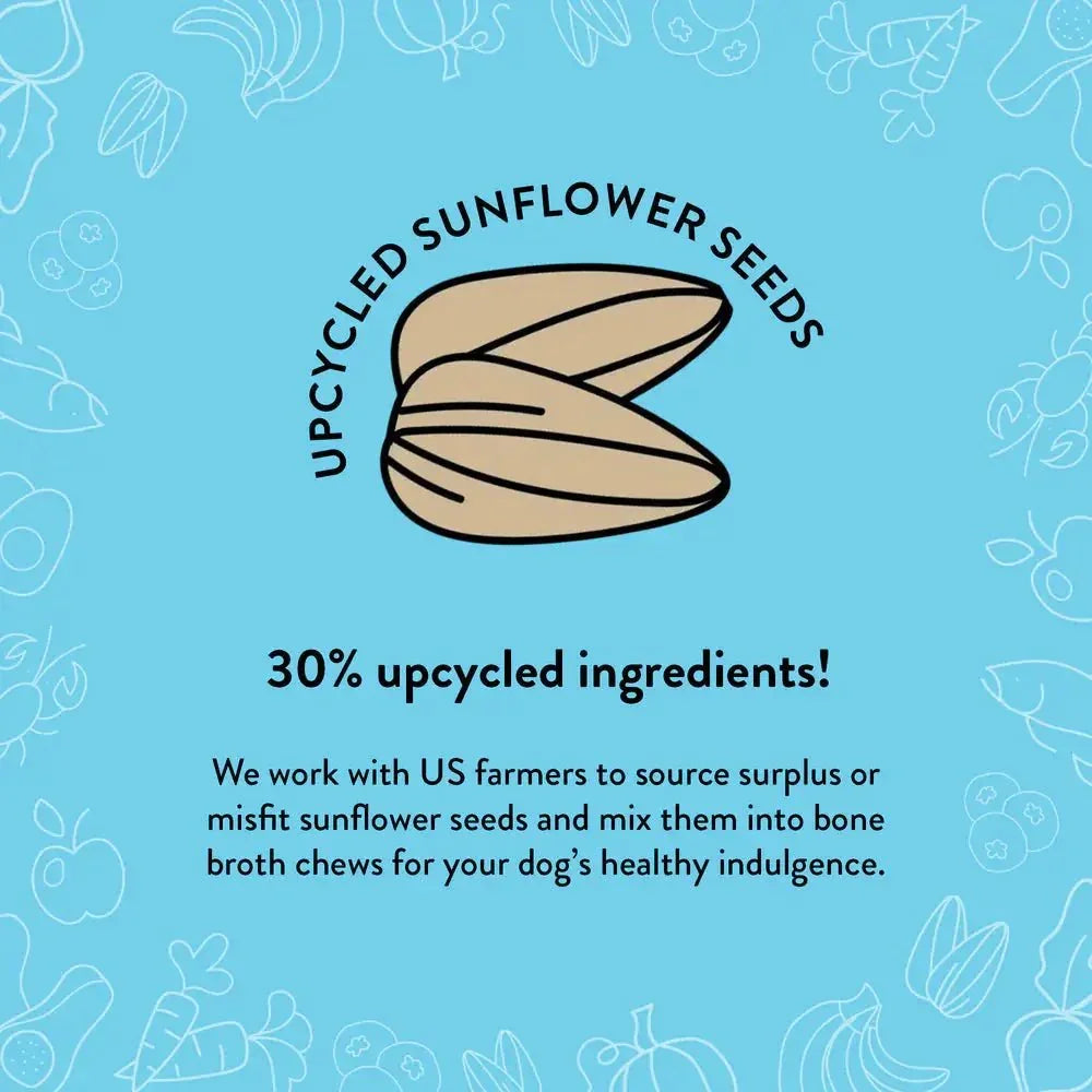 Shameless Pets Bone Broth Chews Peanut Butter Bliss Dog Treats - Talis Us