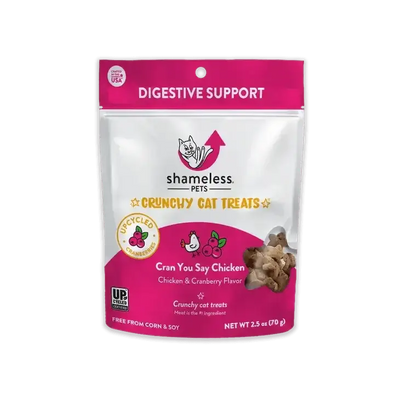 Shameless Pets Cran U Say Chicken Crunchy Cat Treats - Talis Us