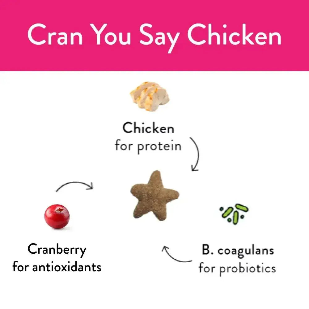 Shameless Pets Cran U Say Chicken Crunchy Cat Treats - Talis Us
