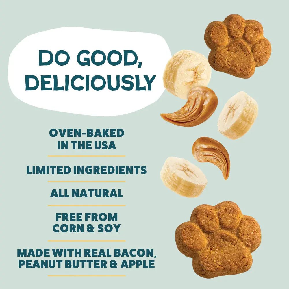 Shameless Pets Peanut Butter Split Peanut Butter & Yogurt Flavor Crunchy Dog Treats 10oz - Talis Us