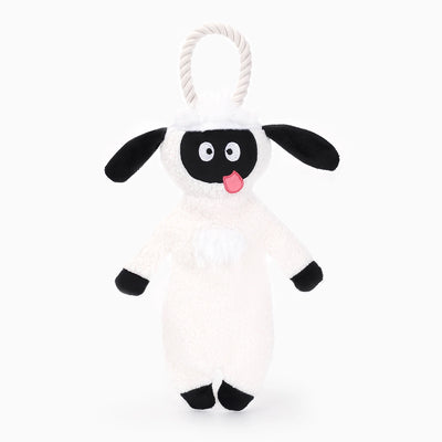 Hugsmart Pet sheep dog rope toy designed for interactive play and chewing fun