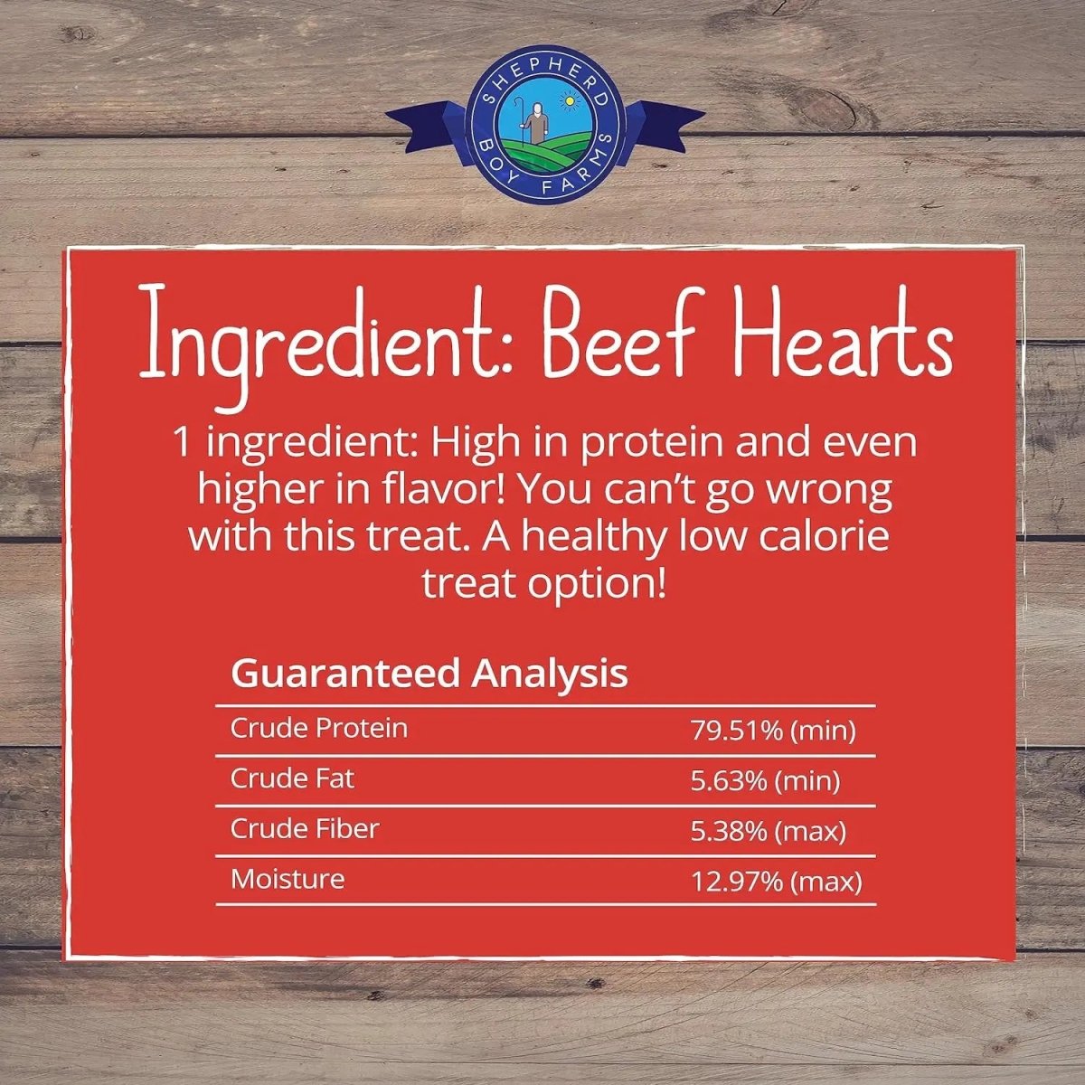 Shepherd Boy Farms Freeze Dried Beef Heart Dog Treats - Talis Us