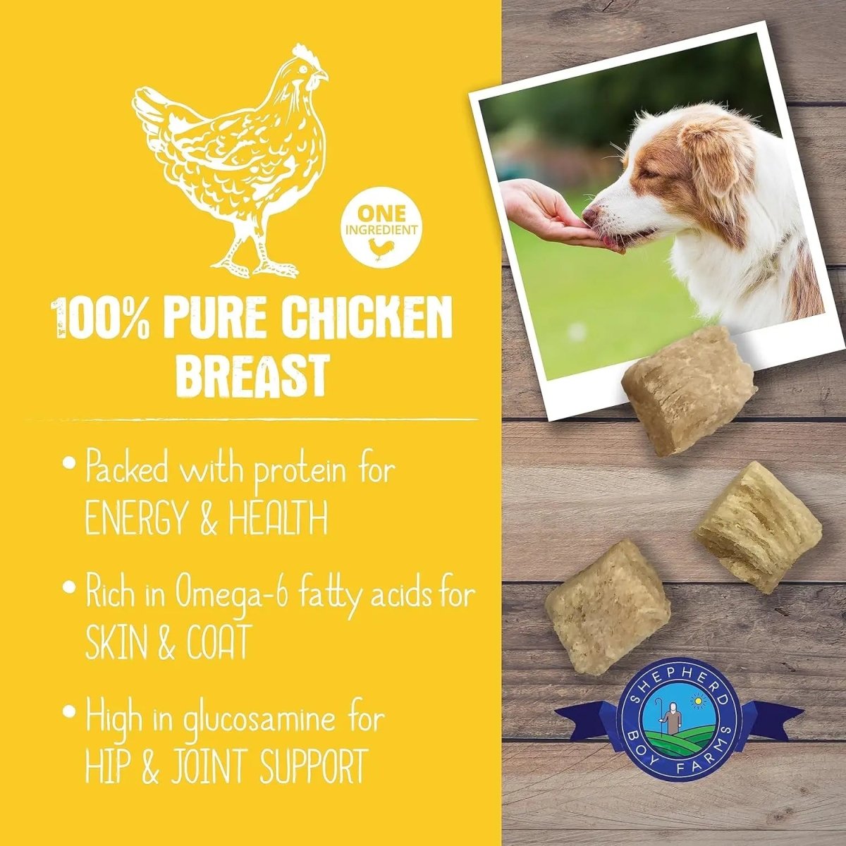 Shepherd Boy Farms Freeze Dried Chicken Breast Dog Treats - Talis Us