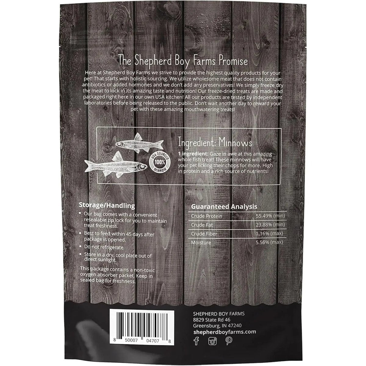 Shepherd Boy Farms Freeze Dried Minnow Dog Treats - Talis Us
