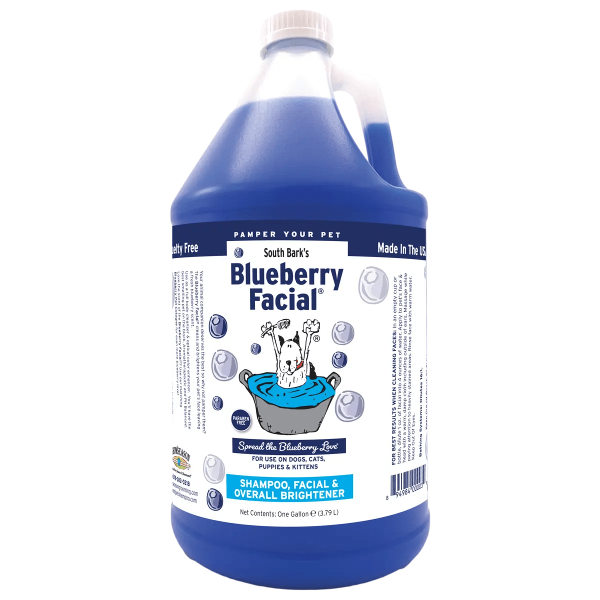 Showseason Aromatherapeutic Blueberry Facial and Body Shampoo for Dogs and Cats - Talis Us