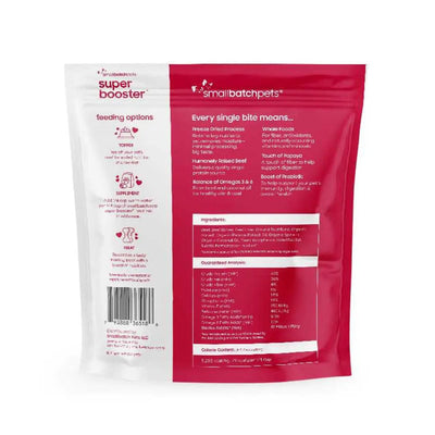 Smallbatch Super Booster Beef Bites Freeze - Dried Dog & Cat Meal Topper & Treats 18oz - Talis Us