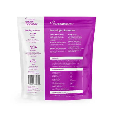Smallbatch Super Booster Turkey SmallBites Freeze - Dried Dog & Cat Meal Topper & Treats 18oz - Talis Us