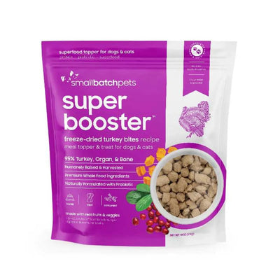 Smallbatch Super Booster Turkey SmallBites Freeze - Dried Dog & Cat Meal Topper & Treats 18oz - Talis Us