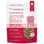 Smallbatch Pets beef freeze dried dog food in a 10 ounce bag with details on ingredients and feeding guide.