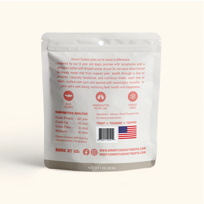 Smart Cookie Freeze - Dried Alaskan Salmon Cat Snacks - Talis Us