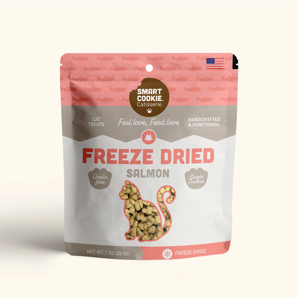 Smart Cookie Freeze - Dried Alaskan Salmon Cat Snacks - Talis Us