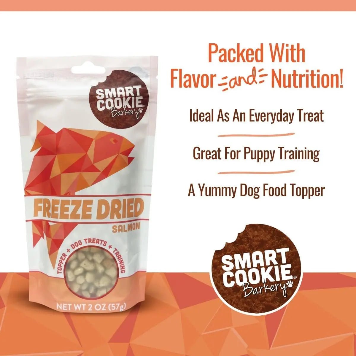 Smart Cookie Freeze - Dried Wild Salmon Treats for Dogs 2oz - Talis Us