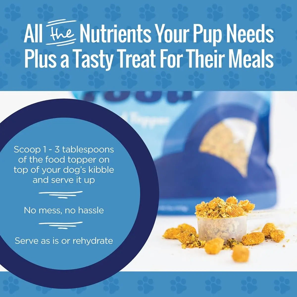 Smart Cookie Superfood Dog Food Topper with Turmeric – Freeze - Dried Salmon Meal Mixer 15 oz - Talis Us