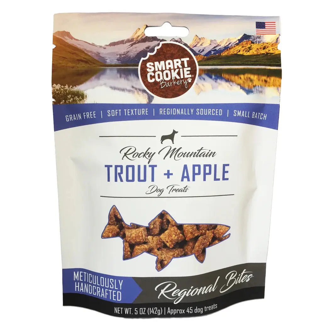 Smart Cookie Trout & Apple Grain - Free Hypoallergenic Dog Treats 5oz - Talis Us
