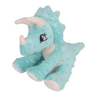 SnugArooz Talia the Triceratops Plush Dog Toy 8" - Talis Us