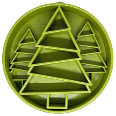 SodaPup Pine Trees eBowl Enrichment Slow Feeder Bowl Green 8" - Talis Us