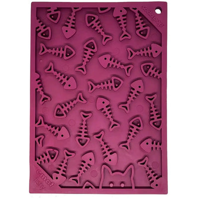 SodaPup TPE eMat Fishy Enrichment Lick Mat Plum - Talis Us