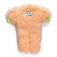 West Paw Squeaky Plush Dog Toy in vibrant orange with soft furry texture and fun eyes