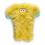 West Paw Squeaky Plush Dog Toy in Yellow with Soft Fur and Cute Face for Playtime Fun