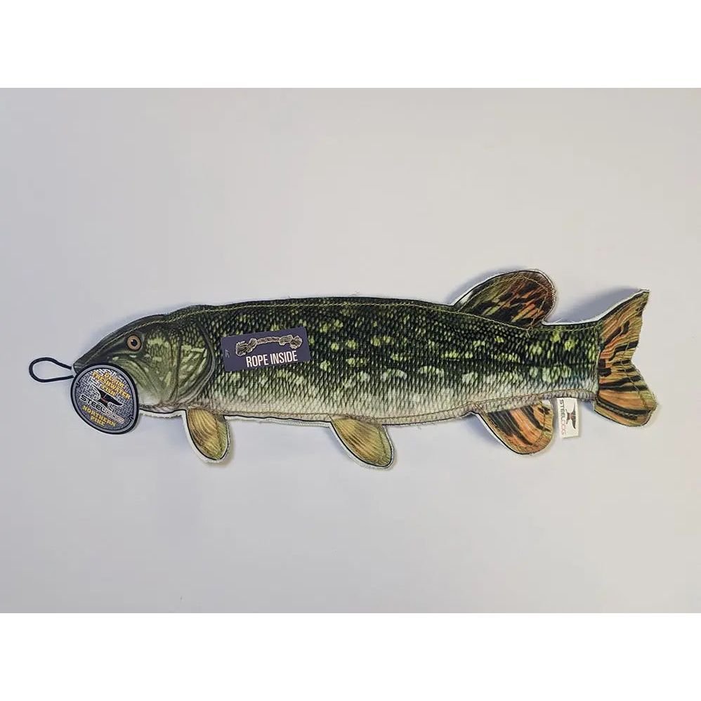 Steel Dog Denim Fish Dog Toys with Rope - Talis Us