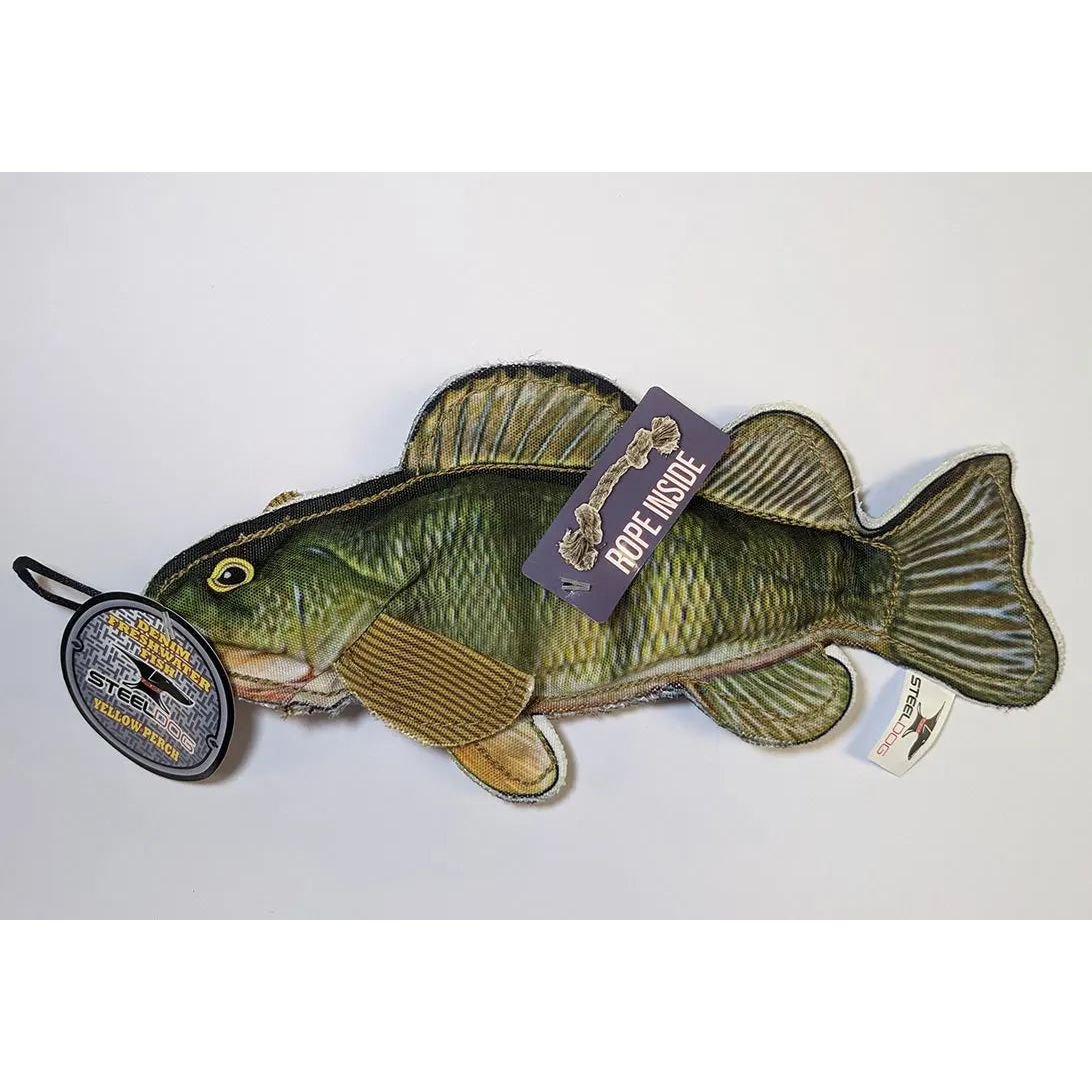 Steel Dog Denim Fish Dog Toys with Rope - Talis Us