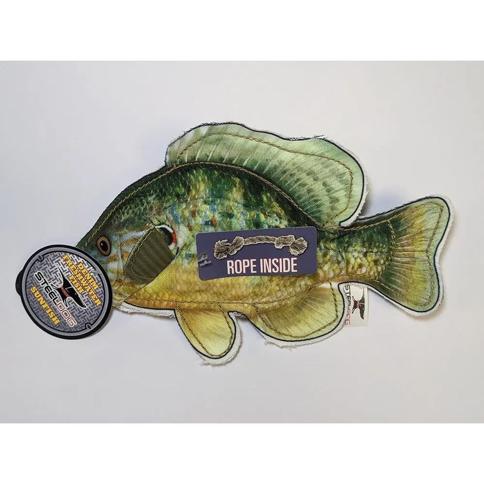 Steel Dog Denim Fish Dog Toys with Rope - Talis Us