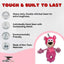 Steel Dog Polka Dot Pals Plush Dog Toy with Knotted Rope - Talis Us