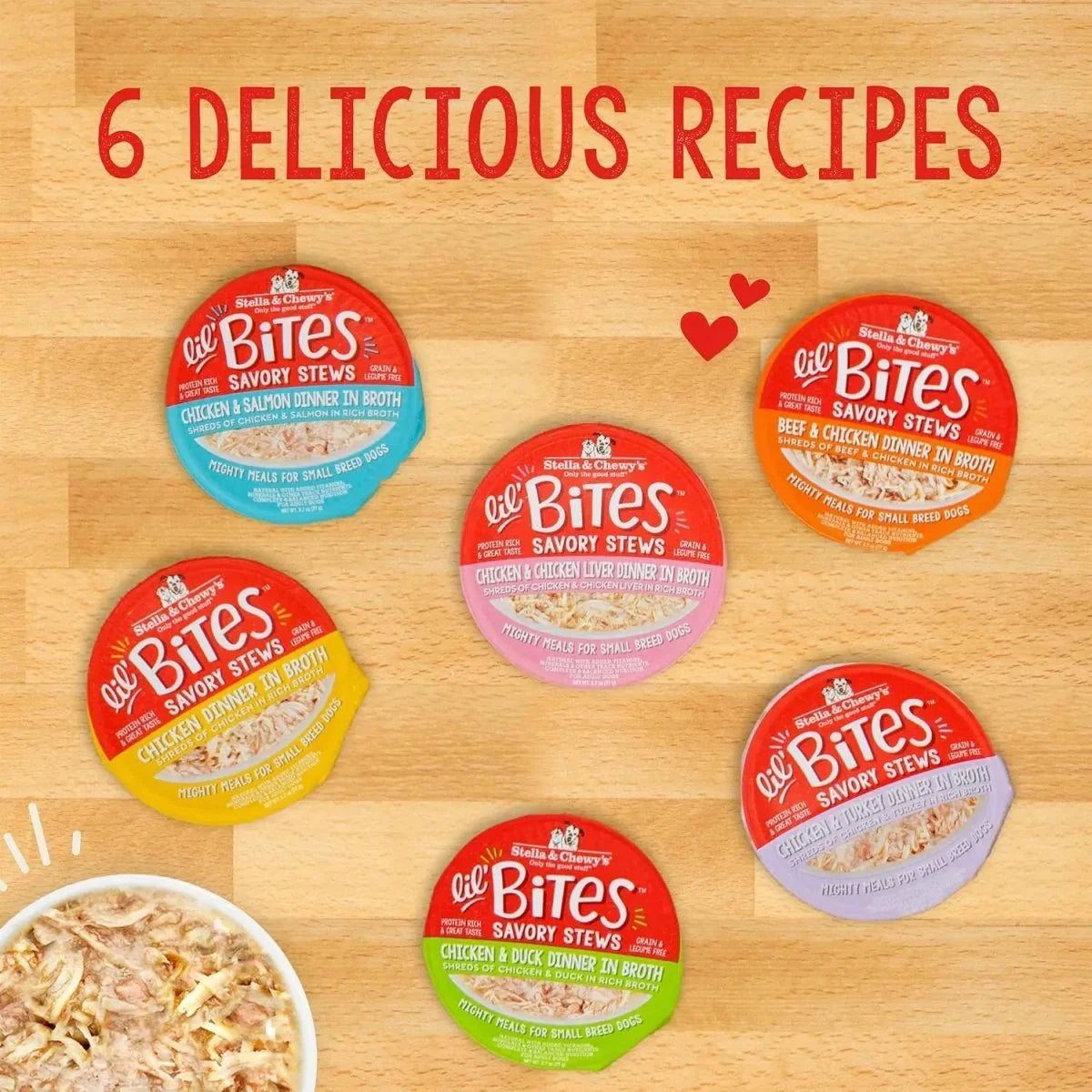 Stella & Chewy's Lil Bites Savory Stews Chicken & Duck in Broth Dog 12 / 2.7 oz - Talis Us