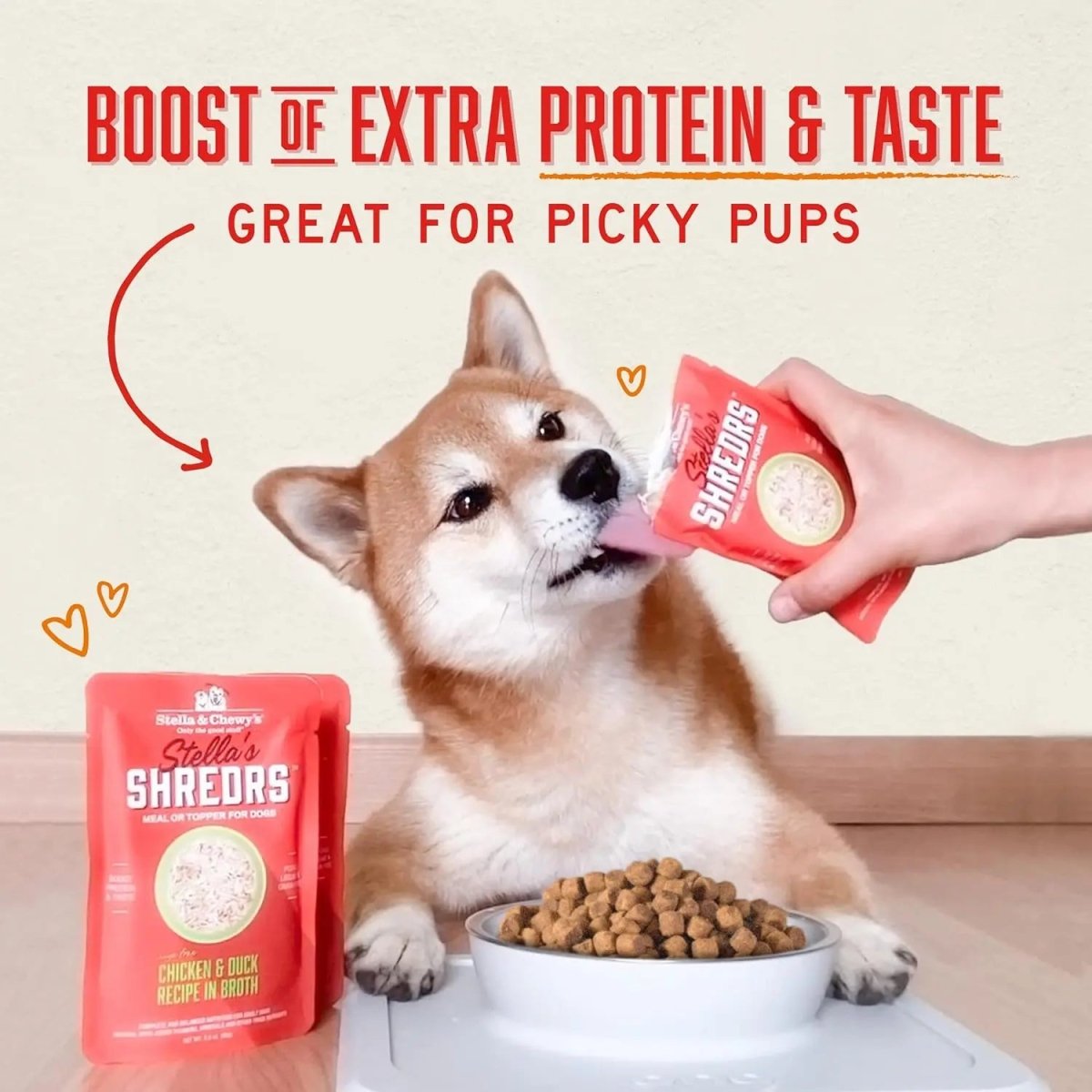 Stella & Chewy's Stella's Shredders Beef & Chicken in Broth Dog 24 / 2.8 oz - Talis Us
